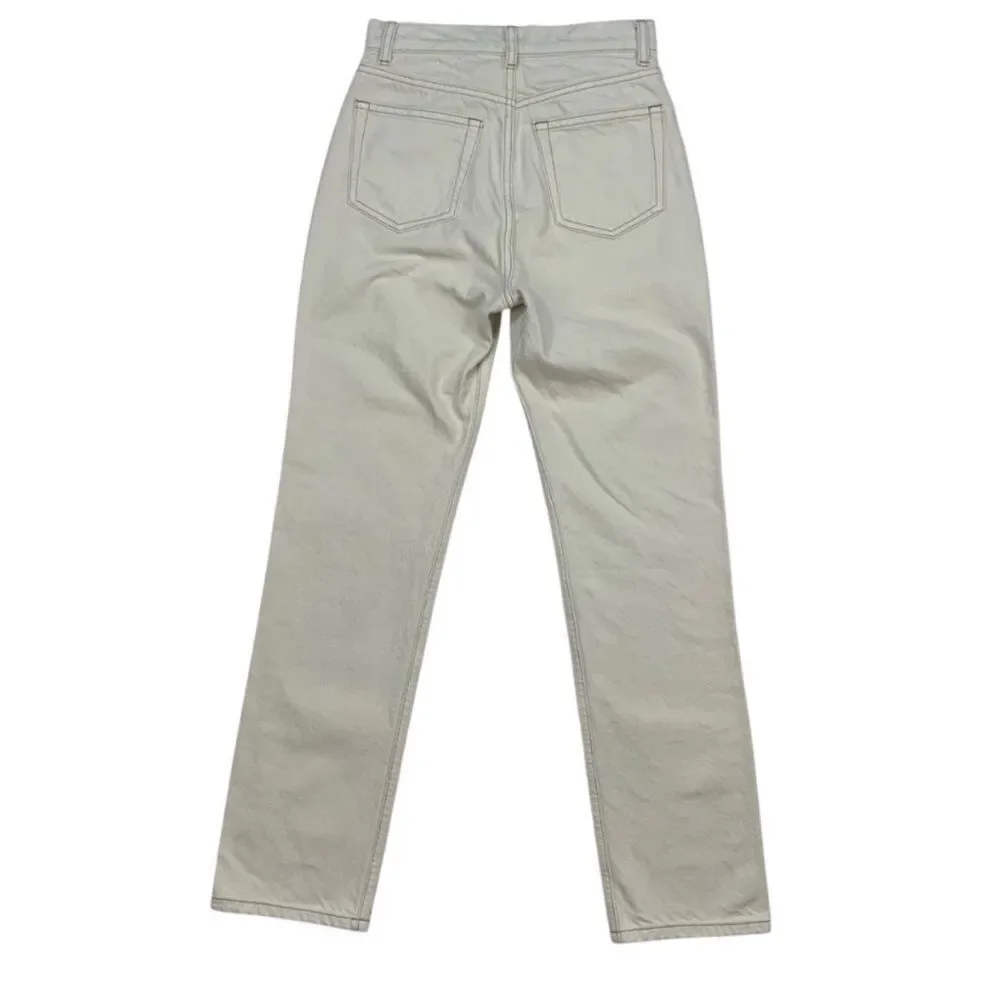 Reformation Cynthia High Rise Straight Jeans Bone New with tags! - Picture 13 of 16